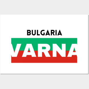 Varna City in Bulgarian Flag Posters and Art